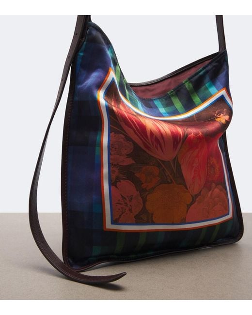 Dries Van Noten White Medium Printed Shoulder Bag