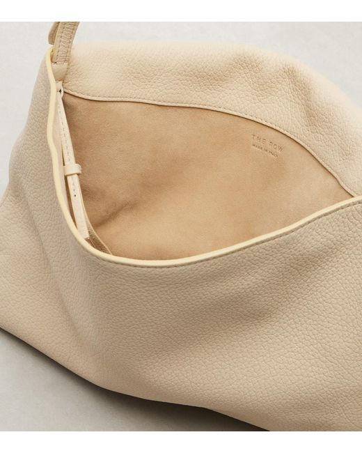 The Row Natural Nan Leather Shoulder Bag