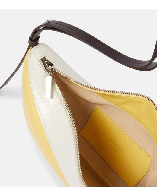 Jacquemus Metallic Schultertasche Bisou Large Aus Leder