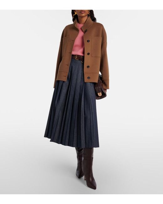 Max Mara Brown Renna Virgin Wool Jacket