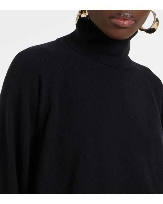 Saint Laurent Black Cashmere Turtleneck Sweater
