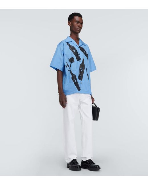 Prada White Mid-Rise Straight Jeans for men