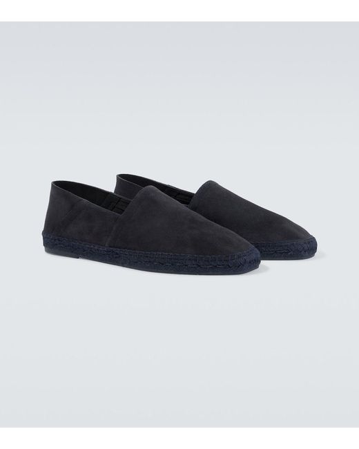 Tom Ford Blue Barnes Suede Espadrilles for men