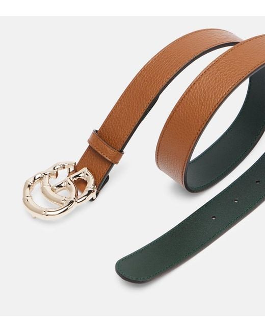 Gucci Brown Gg Leather Belt