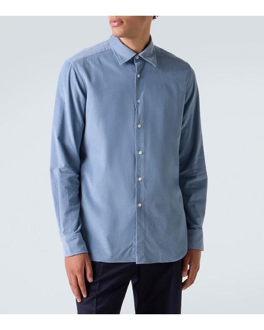 Slowear Hemd Aus Baumwolle in Blue für Herren