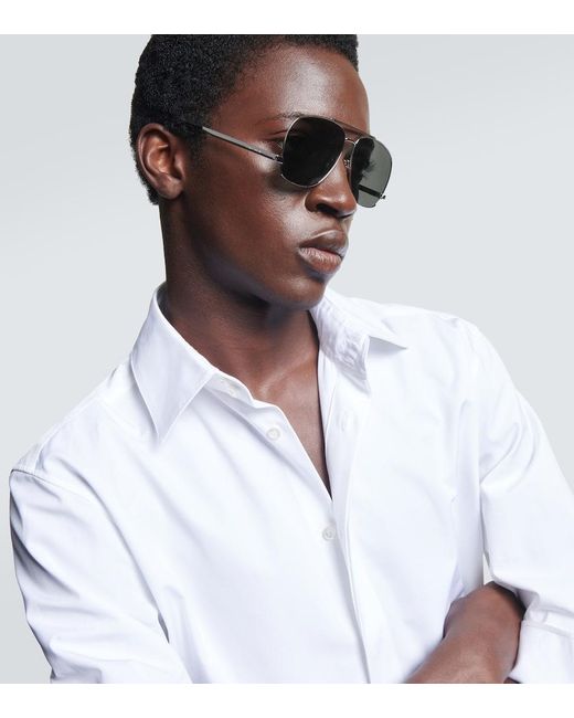 Saint Laurent Aviator-Sonnenbrille Sl 653 Leon in Metallic für Herren