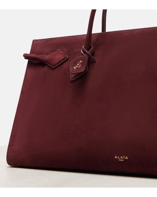 Alaïa Red Le Teckel Large Leather Shoulder Bag