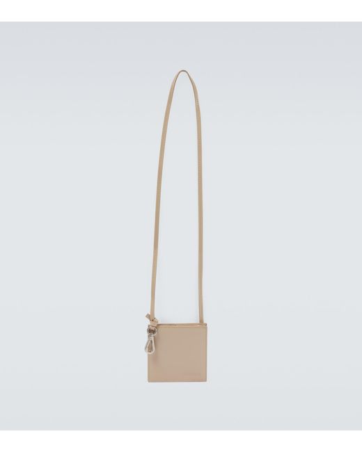 Jacquemus Le Frescu Carré Leather Bag in Natural for Men Lyst
