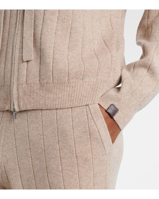 Sweat-Shirt A Capuche Rubiera En Cachemire Max Mara en coloris Natural