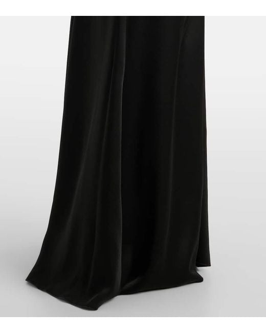 Victoria Beckham Black Kleid "Gathered Waist"