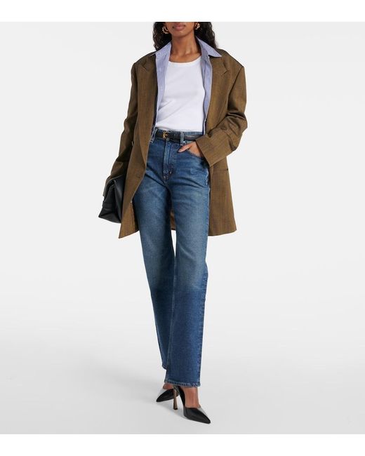 Citizens of Humanity Blue Zurie Mid-Rise Straight Jeans