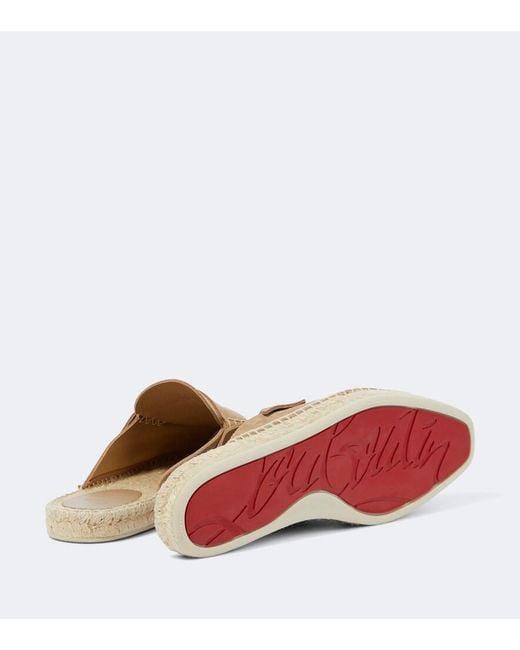 Christian Louboutin White Crosta Suede Espadrilles for men