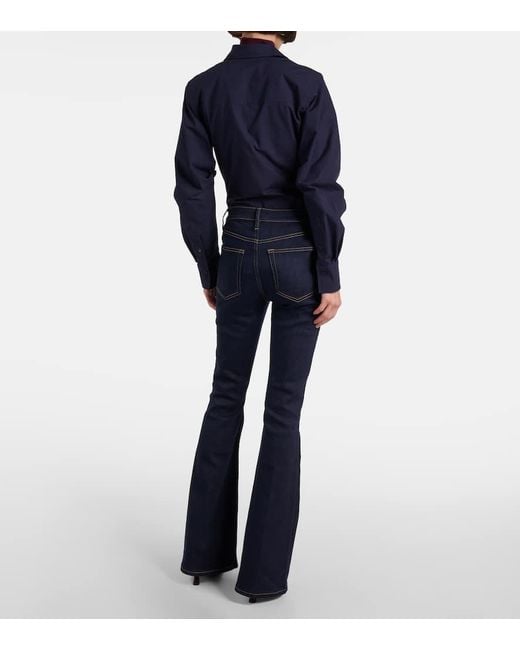 FRAME Blue Le High Flare Flared Jeans