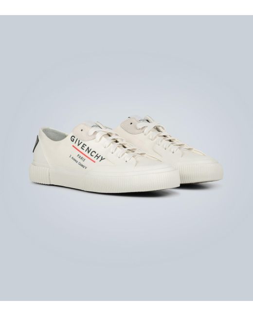 givenchy low sneakers in canvas