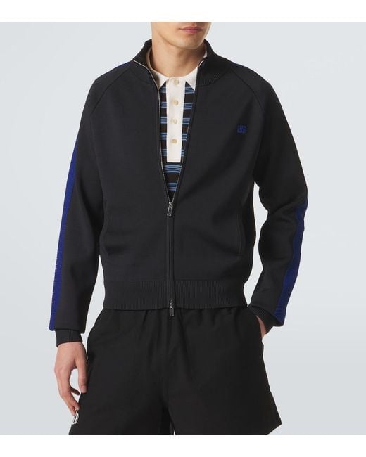 Wales Bonner Blue Tide Zip-Up Cardigan for men