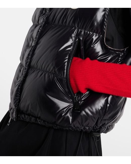 Moncler Black Quilted Down Vest