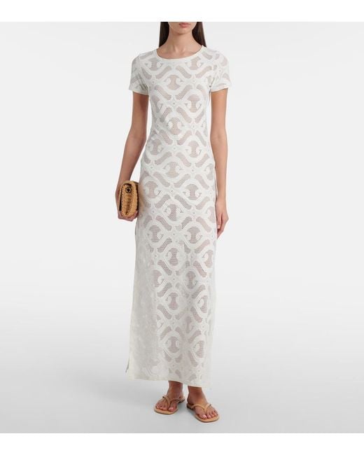 Melissa Odabash White Briony Lace Maxi Dress