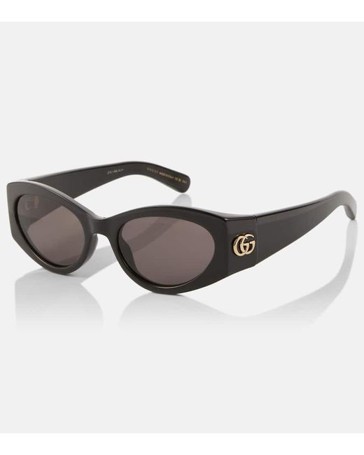 Gafas de sol ovaladas GG Gucci de color Brown