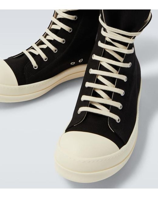 Rick Owens High-Top-Sneakers Hollywood in Black für Herren
