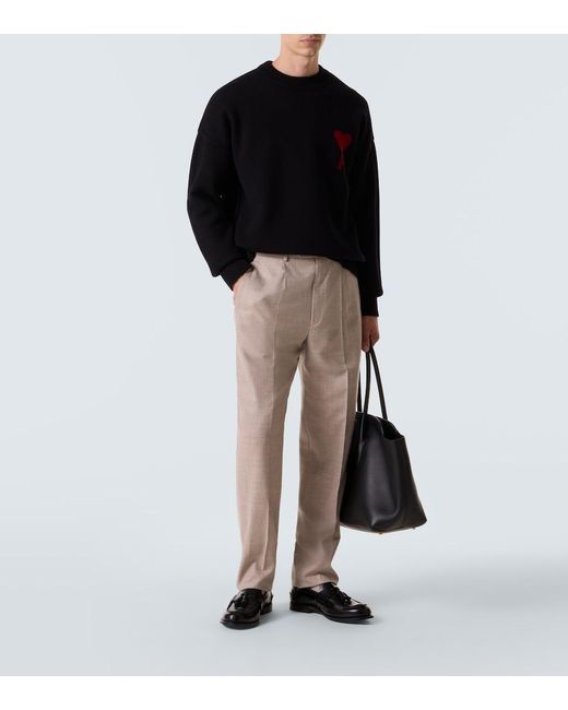 Pullover Ami De Cour di AMI in Black da Uomo
