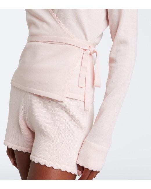 Posse Pink Maisie Wool Wrap Top