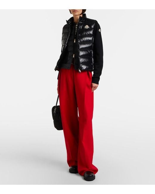 Moncler Black Ghany Quilted Down Vest