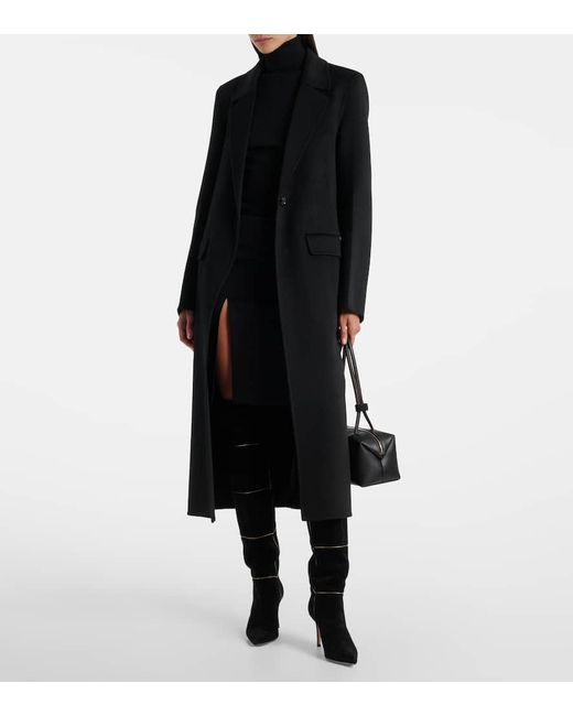 Gianvito Rossi Black Cuissard 85 Suede Knee-High Boots