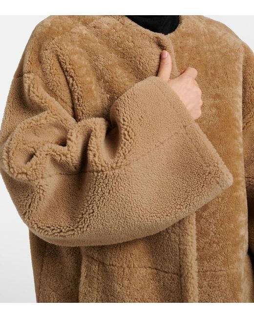 The Row Natural Narol Shearling Coat