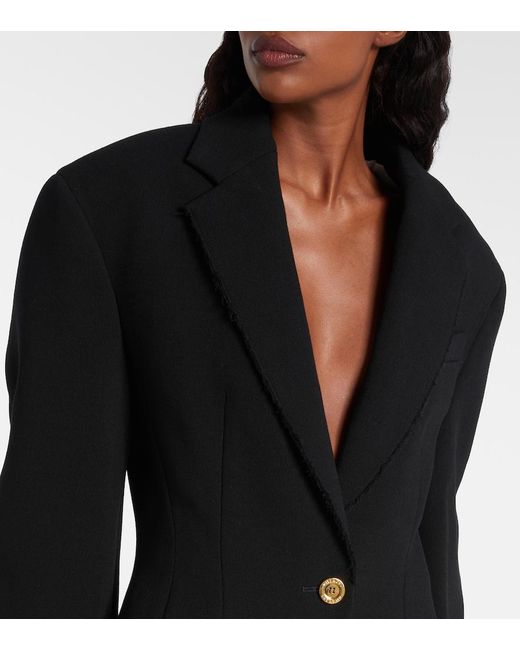 Givenchy Black Wool-Blend Coat