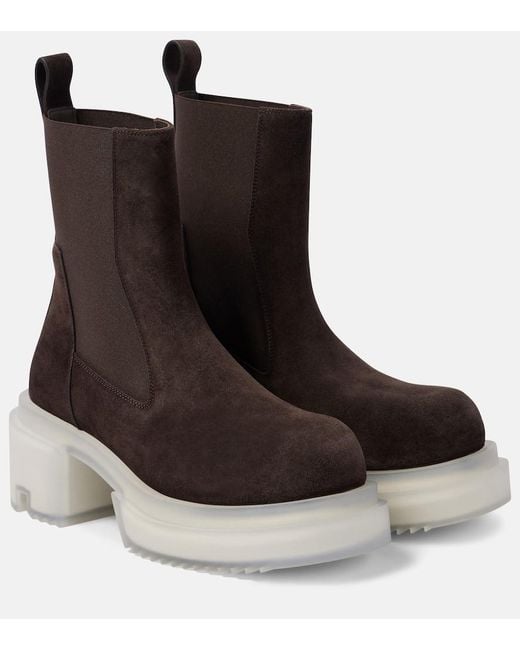 Bottines Beatle En Cuir Rick Owens en coloris Brown