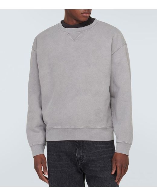 Our Legacy Gray Cotton Fleece Sweatshirt for men