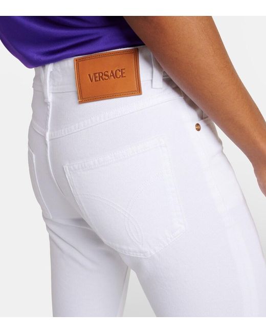 Wide Trousers Versace de color White