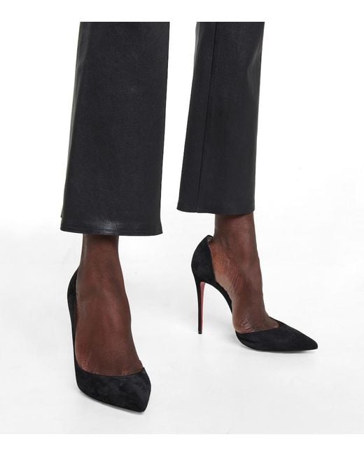 Christian Louboutin Black Iriza 100 Suede Pumps