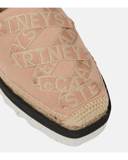 Stella McCartney Brown Gaia Platform Espadrilles
