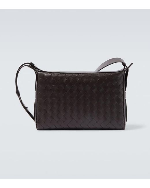 Borsa A Tracolla Tribeca di Bottega Veneta in Black da Uomo