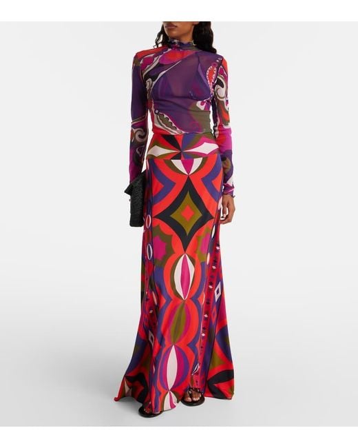 Emilio Pucci Purple Top Orchidee Aus Tuell