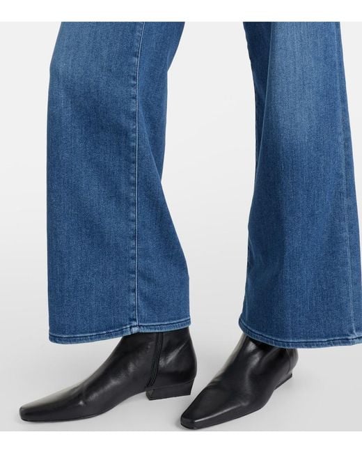 FRAME Blue Le Slim Palazzo Wide-Leg Jeans