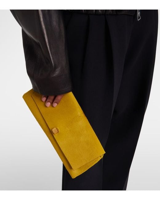 Clutch Audrey di Khaite in Yellow