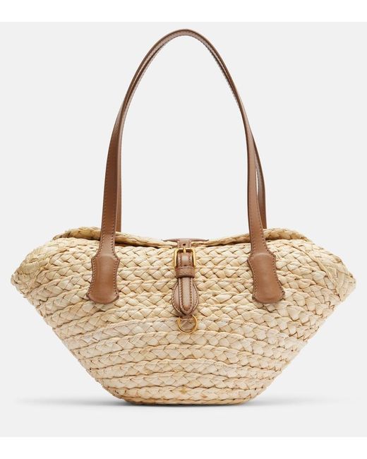 Dolce & Gabbana Natural Tote Bag Capri Small Aus Raffiabast