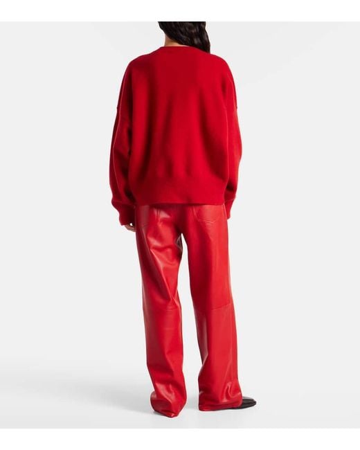 Rohe Red Wool-Blend Sweater