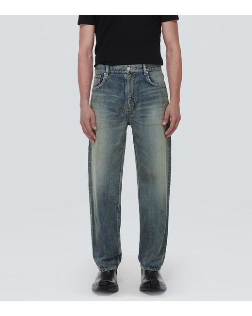 Balenciaga Mid-Rise Jeans in Blue für Herren