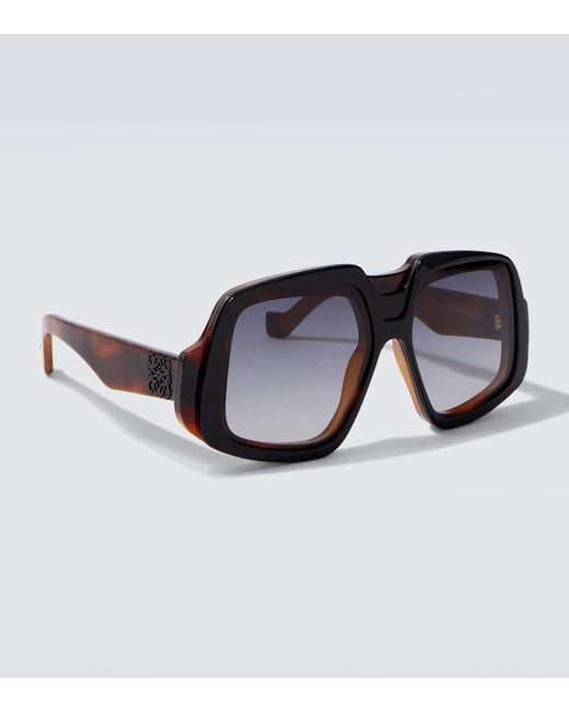 Lunettes De Soleil Anagram Oversize Loewe pour homme en coloris Blue