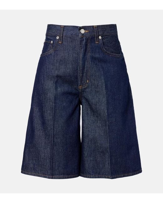 Agolde Blue Nolan Denim Bermuda Shorts