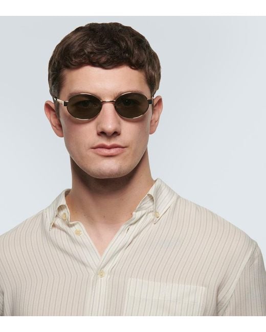 Saint Laurent Multicolor Round Sunglasses for men