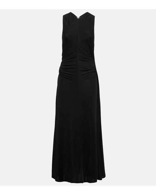Bottega Veneta Black Knot Jersey Maxi Dress