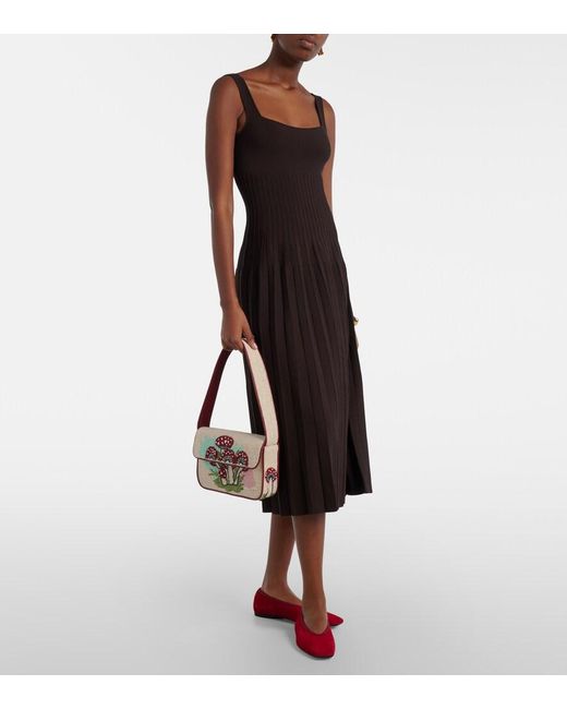 Staud Metallic Tommy Beaded Shoulder Bag