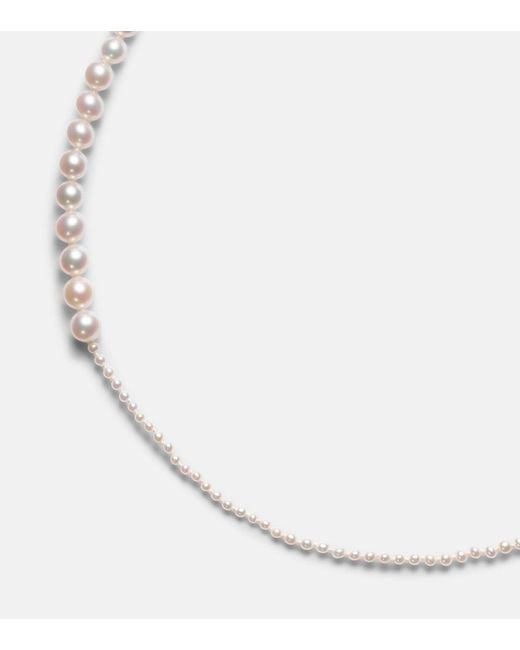 Sophie Bille Brahe White Petite Peggy 14Kt And Pearl Necklace