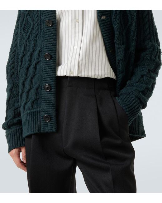 Zegna Black Wool Suit Pants for men