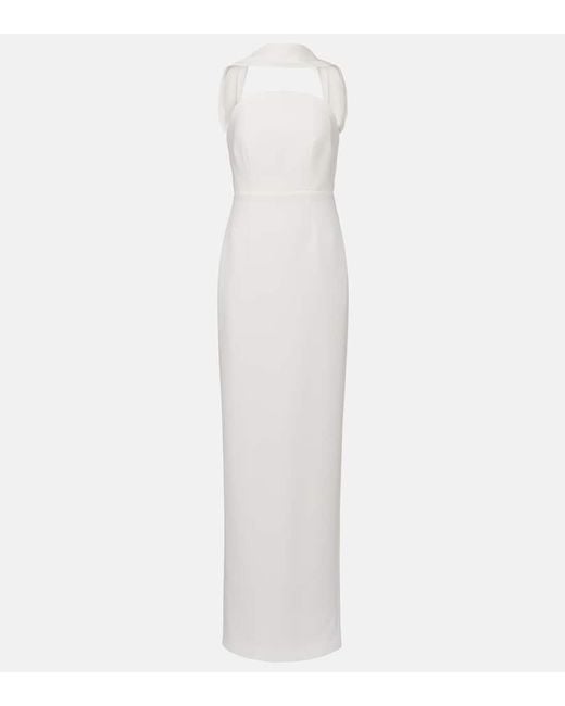 Roland Mouret White Bridal Cady Gown