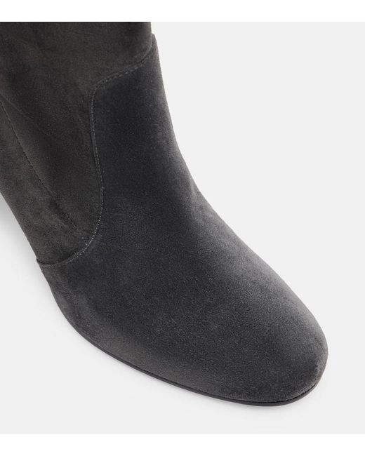 Bottes Glen 85 En Daim Gianvito Rossi en coloris Black
